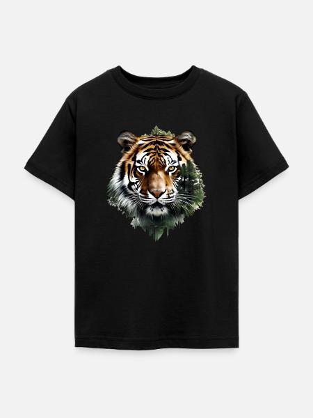 Tiger - Teenager T-Shirt - Schwarz