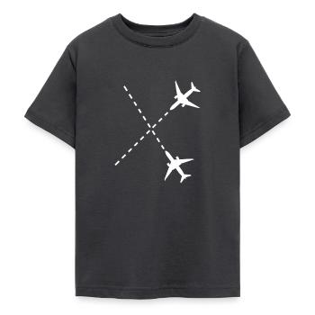 Airplanes Aircraft Drone Pilot Gift - Teenage T-Shirt - dark grey - Front - AI Model Teenager Male light (155cm)