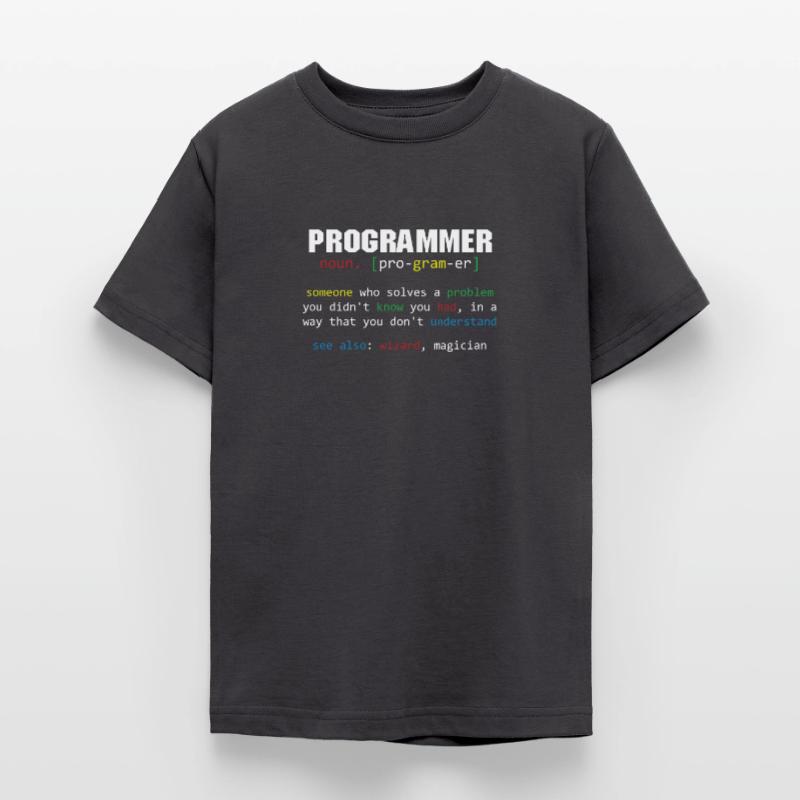 Programmer Definition Coder Programming Coding Teenage T-Shirt