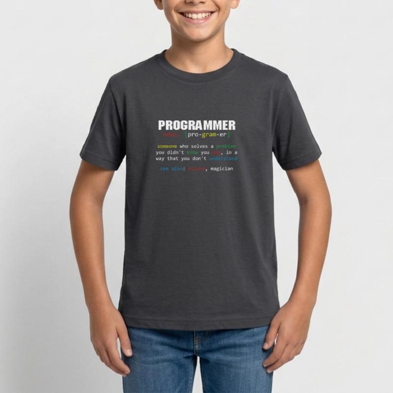 Programmierer Definition Codierer Programmiercodierung Teenager T-Shirt
