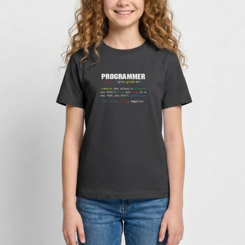 Programmierer Definition Codierer Programmiercodierung Teenager T-Shirt