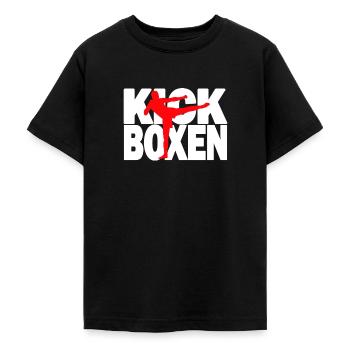 Kickboxen - Kickboxing Kickboxer Kickboxerin - Teenager T-Shirt - Schwarz - Vorne - AI Model Teenager Male light (155cm)