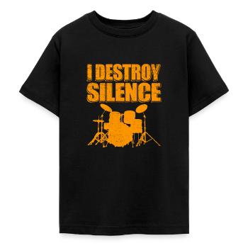 Batteur batteur batteur cadeau batteur - T-shirt Ado - noir - Devant - AI Model Teenager Male light (155cm)