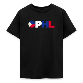 Philippines - T-shirt Ado - noir - Devant - AI Model Teenager Male light (155cm)