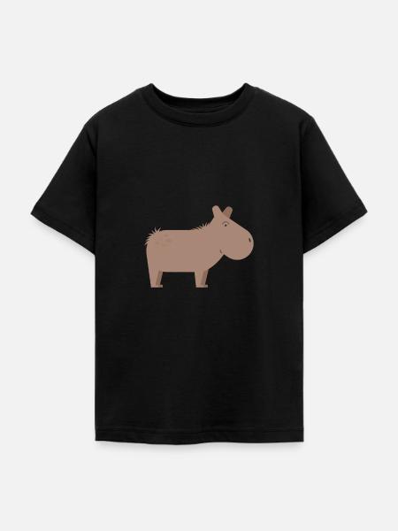 Capybara - Teenager T-Shirt - Schwarz