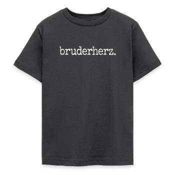 Bruderherz Brüder Großer Bro Spruch Kleiner Bruder - Teenager T-Shirt - Dunkelgrau - Vorne - AI Model Teenager Male light (155cm)