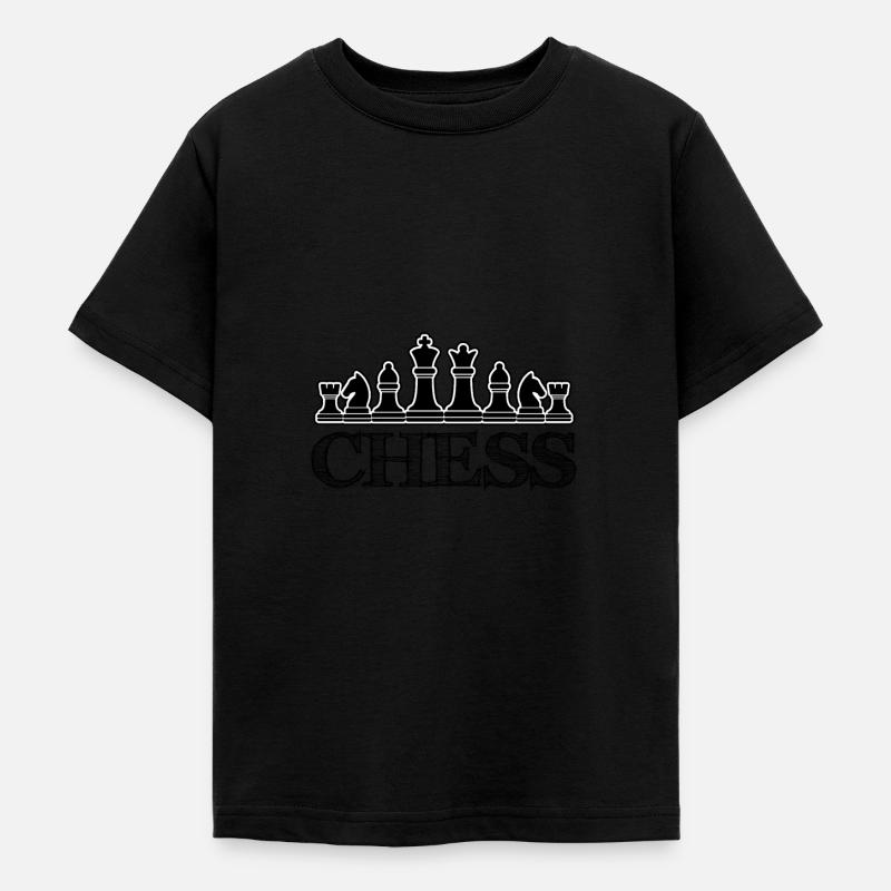 Echecs - Echecs - Chiffres - T-shirt Ado - noir
