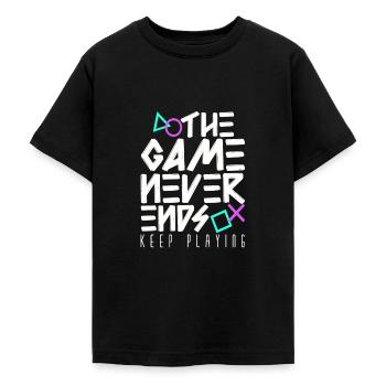 Gaming - Gamer - Computer Games - Teenage T-Shirt - black - Front - AI Model Teenager Male light (155cm)