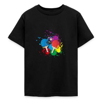 Tischtennis Geschenk für Tischtennis Spieler - Teenager T-Shirt - Schwarz - Vorne - AI Model Teenager Male light (155cm)