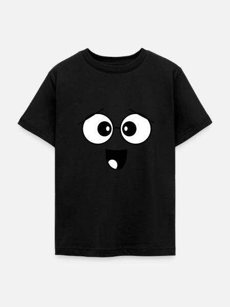 face - Teenage T-Shirt - black