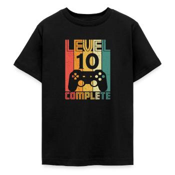 10. Geburtstag Gamer Level 10 Complete 10 Jahre - Teenager T-Shirt - Schwarz - Vorne - AI Model Teenager Male light (155cm)