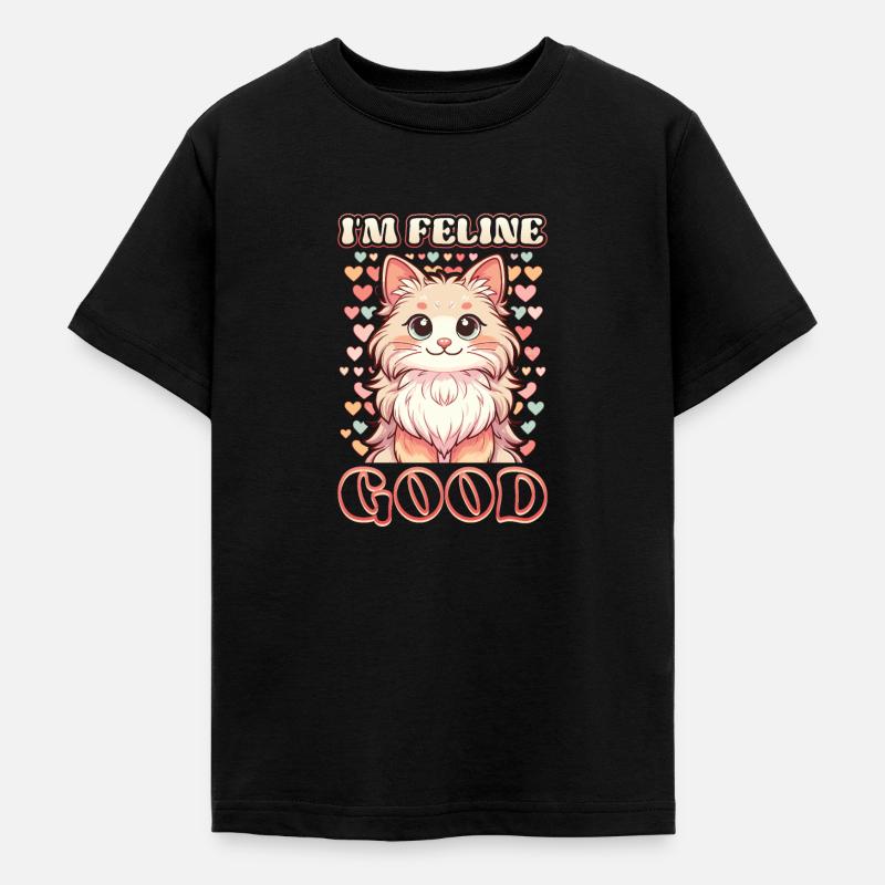 Drôle De Chat Dame, Chat Maman - T-shirt Ado - noir