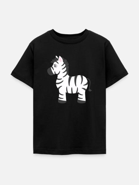Zebra - Teenager T-Shirt - Schwarz