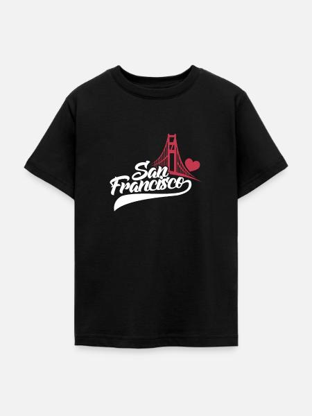 San Francisco - Teenager T-Shirt - Schwarz
