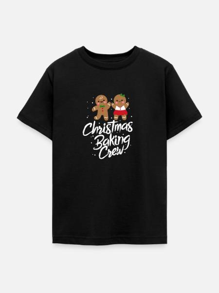 Weihnachten Backen - Teenager T-Shirt - Schwarz