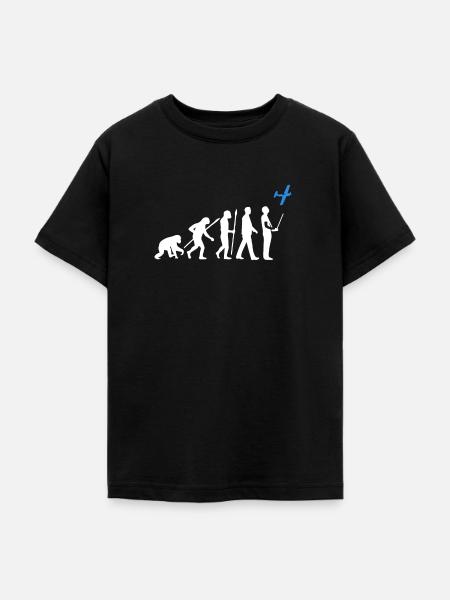 Modellflug Evolution - Teenager T-Shirt - Schwarz