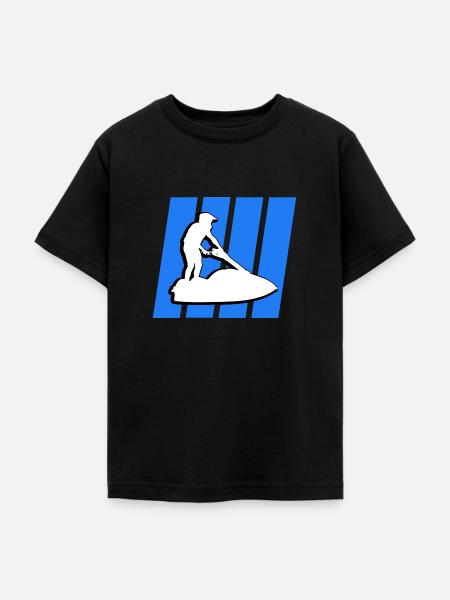 jet ski - Teenager T-Shirt - Schwarz