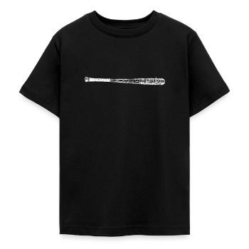 Baseballschläger "Lucille" - Teenager T-Shirt - Schwarz - Vorne - AI Model Teenager Male light (155cm)
