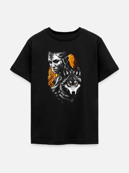 Wächter des Waldes - Teenager T-Shirt - Schwarz