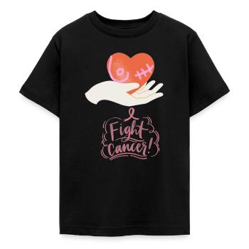 Lutte contre le cancer - T-shirt Ado - noir - Devant - AI Model Teenager Male light (155cm)