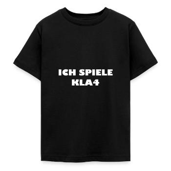 KLAVIER - Teenager T-Shirt - Schwarz - Vorne - AI Model Teenager Male light (155cm)