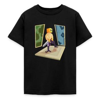Kollektion CUB Design - Teenager T-Shirt - Schwarz - Vorne - AI Model Teenager Male light (155cm)