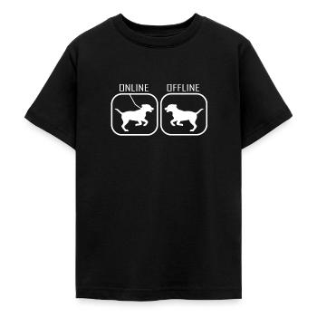 Hund lustig - Teenager T-Shirt - Schwarz - Vorne - AI Model Teenager Male light (155cm)
