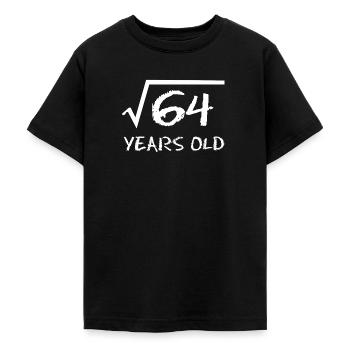 8 Geburtstag Wurzel Mathe - Teenager T-Shirt - Schwarz - Vorne - AI Model Teenager Male light (155cm)