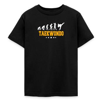 TAEKWONDO - Teenager T-Shirt - Schwarz - Vorne - AI Model Teenager Male light (155cm)