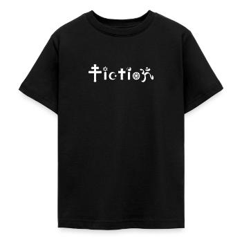 Religion It's just Fiction, Atheist, Anti Religion - Teenage T-Shirt - black - Front - AI Model Teenager Male light (155cm)