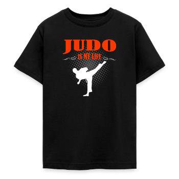 Judo - Teenager T-Shirt - Schwarz - Vorne - AI Model Teenager Male light (155cm)