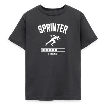 Future Sprinter - Teenager T-Shirt - Dunkelgrau - Vorne - AI Model Teenager Male light (155cm)
