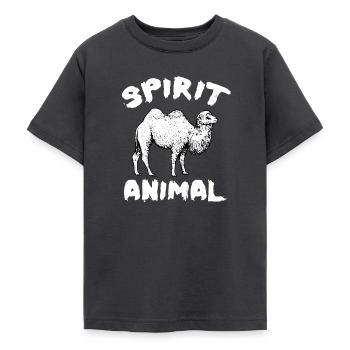 CAMEL - Teenage T-Shirt - dark grey - Front - AI Model Teenager Male light (155cm)