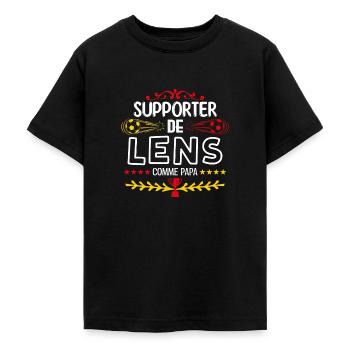 Je Suis Un Supporter De Lens Parfait - T-shirt Ado - noir - Devant - AI Model Teenager Male light (155cm)