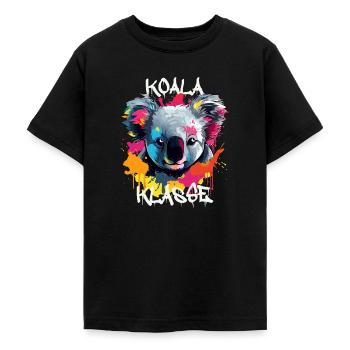 Graffiti Koalaklasse Grundschule Klassentier - Teenager T-Shirt - Schwarz - Vorne - AI Model Teenager Male light (155cm)