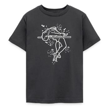 Hochspringer Wasserfarben Hochsprung - Teenager T-Shirt - Dunkelgrau - Vorne - AI Model Teenager Male light (155cm)