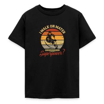Eishockey - Teenager T-Shirt - Schwarz - Vorne - AI Model Teenager Male light (155cm)