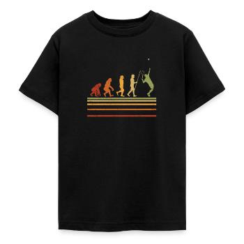 Tennis Evolution - Teenager T-Shirt - Schwarz - Vorne - AI Model Teenager Male light (155cm)