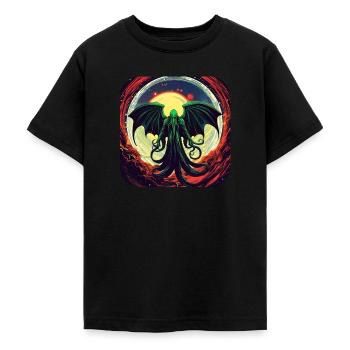 Monstre immortel de Cthulhu dans l’univers - T-shirt Ado - noir - Devant - AI Model Teenager Male light (155cm)