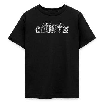 natural climate solutions Fridays For Future Greta - Teenage T-Shirt - black - Front - AI Model Teenager Male light (155cm)