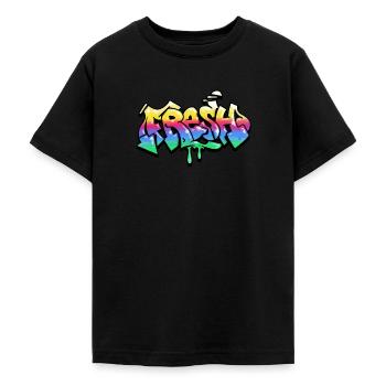 Fresh Graffiti - Teenage T-Shirt - black - Front - AI Model Teenager Male light (155cm)