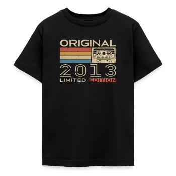 Retro 2013 Geburtstagsgeschenk 2013 - Jahrgang 2013 - Teenager T-Shirt - Schwarz - Vorne - AI Model Teenager Male light (155cm)