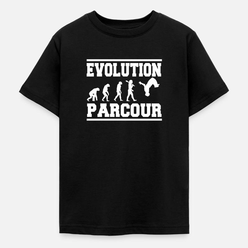 Evolution Parcour - Teenage T-Shirt - black