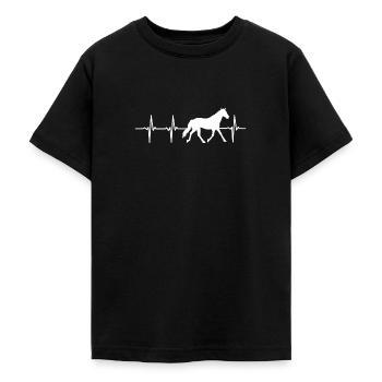 Herzschlag des Pferdes - Teenager T-Shirt - Schwarz - Vorne - AI Model Teenager Male light (155cm)