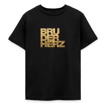 Bruderherz, Bruder, Geschenk, Idee, Geschwister - Teenager T-Shirt - Schwarz - Vorne - AI Model Teenager Male light (155cm)