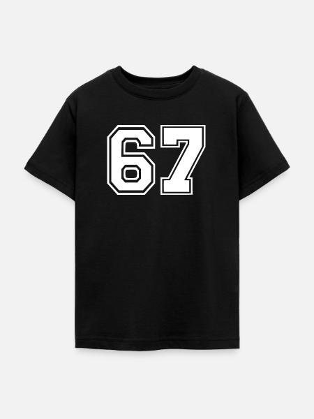 67 - Teenager T-Shirt - Schwarz