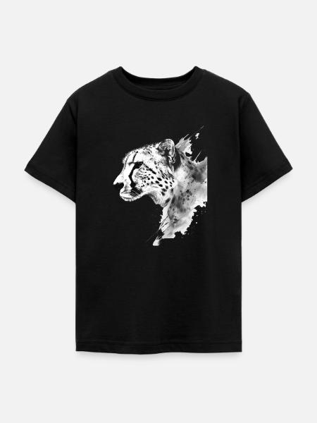 Gepard - Teenager T-Shirt - Schwarz
