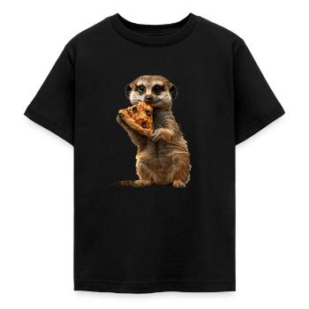 Erdmännchen - Teenager T-Shirt - Schwarz - Vorne - AI Model Teenager Male light (155cm)
