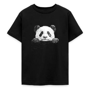 Panda - Teenager T-Shirt - Schwarz - Vorne - AI Model Teenager Male light (155cm)