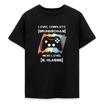 5 Klasse Einschulung 5. Klasse Gaming Level - Teenager T-Shirt - Schwarz - Vorne - AI Model Teenager Male light (155cm)